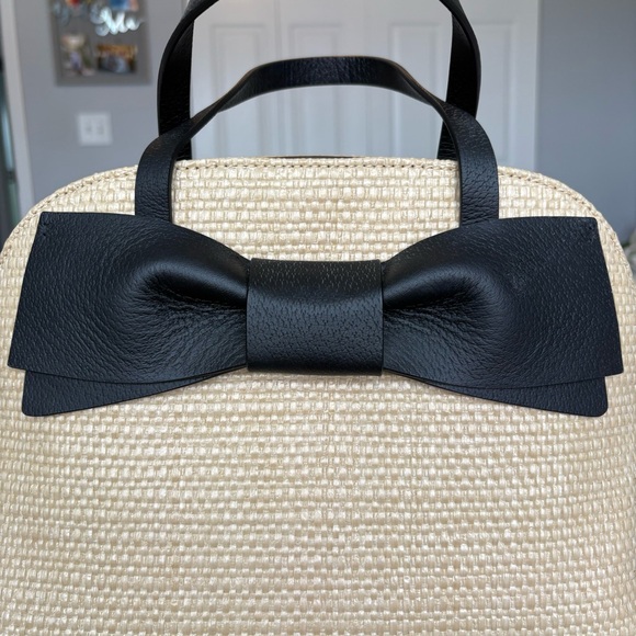 Kate Spade Olive Drive Straw Lottie Satchel - Picture 4 of 17